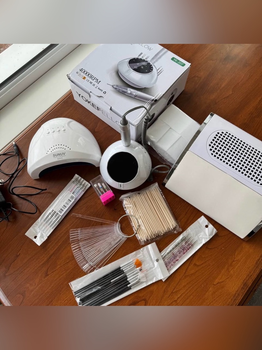 Complete Nail Tech Bundle – 40K Nail Drill, Dust Collector & UV LED Lamp